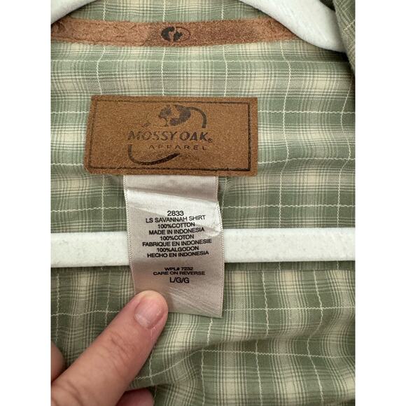 Mossy Oak Long Sleeve Savannah Shirt Button-Down Size Large‎ - Picture 4 of 6